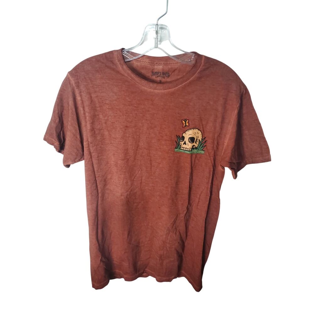 Thrift Shop Exchange, Give the World Good Energy Skeleton Tee, NWOT, Small